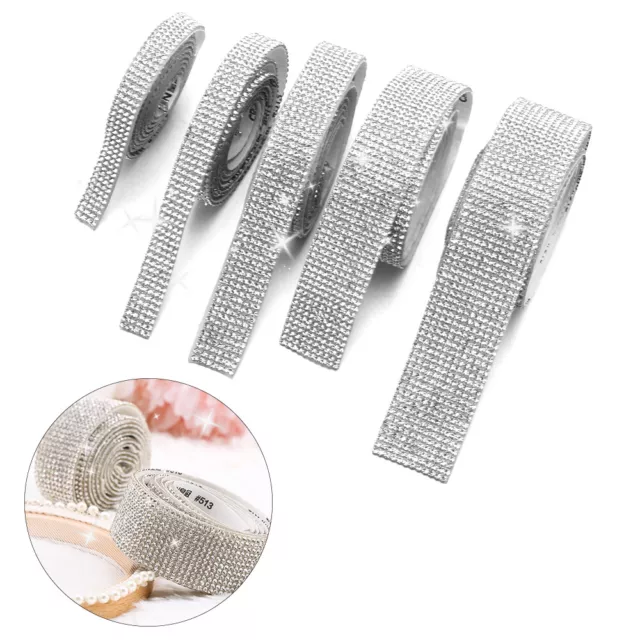 Crafts DIY Diamond Ribbon Crystal Sticker Trim Tape Self-Adhesive Rhinestone