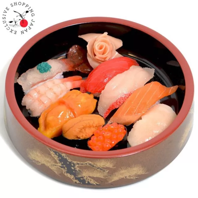 Fake Food HATANAKA Sushi Set Real Japanese Style Meal Display Sample Faux Prop