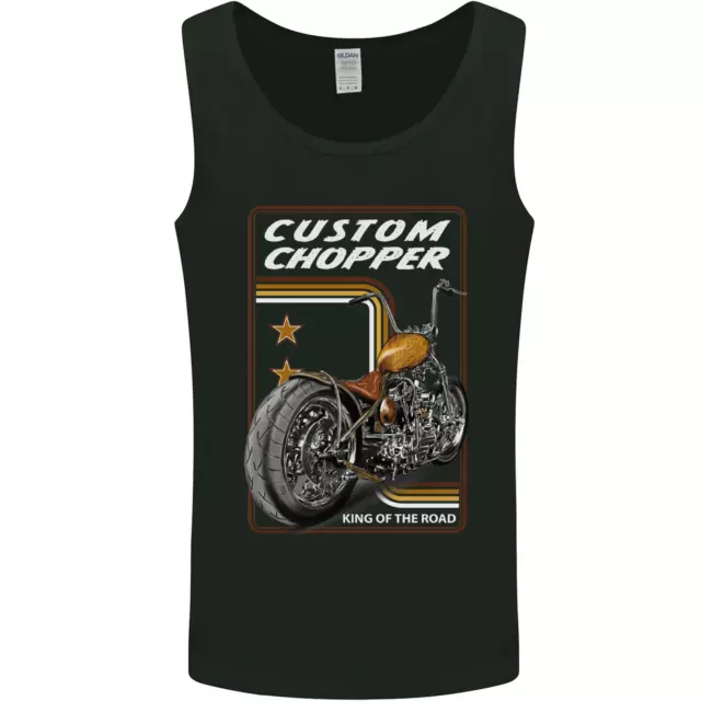 Biker Custom Chopper Motorbike Motorcycle Mens Vest Tank Top