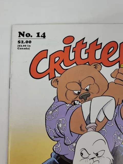 Critters #14 July 1987 Fantagraphics Comic Book, Stan Sakai, Usagi Yojimbo 2