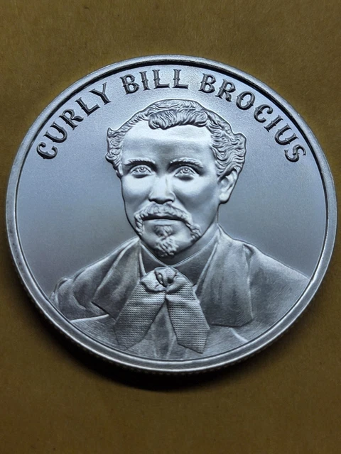 2023 Wild West Legends Curly Bill Brocius 1 Troy Oz Fine Silver Collectable Coin
