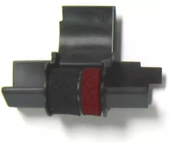 2 Pack Sharp EL-1750V EL-1801V Calculator Ink Roller, Black and Red IR-40T,