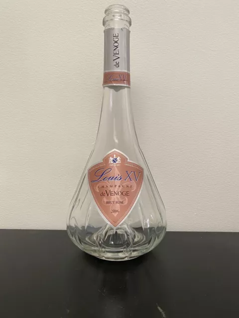 2006 Champagne de Venoge Louis XV Brut Rosé Millésimé 750 mL Empty Bottle