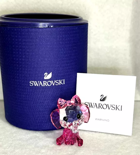 Swarovski Baby Animals ELEPHANT Pink with Bow 5622152 Authentic  in Box