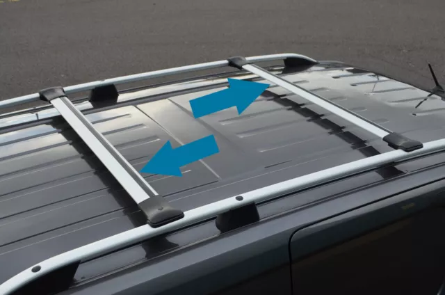 Cross Bar Rail Set To Fit Roof Side Bars Peugeot Partner / Rifter (2019