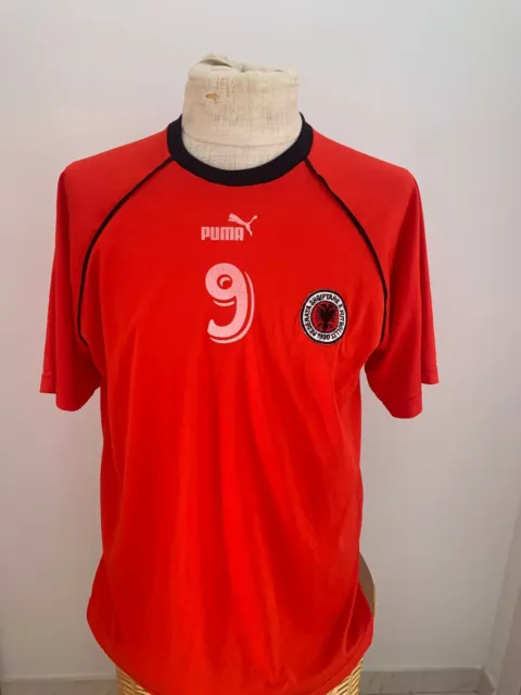 MAGLIA ALBANIA 1994 match worn shirt fanella futbollit shqiperi