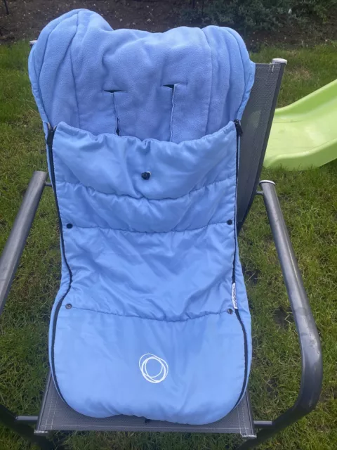 Ice blue bugaboo footmuff sale