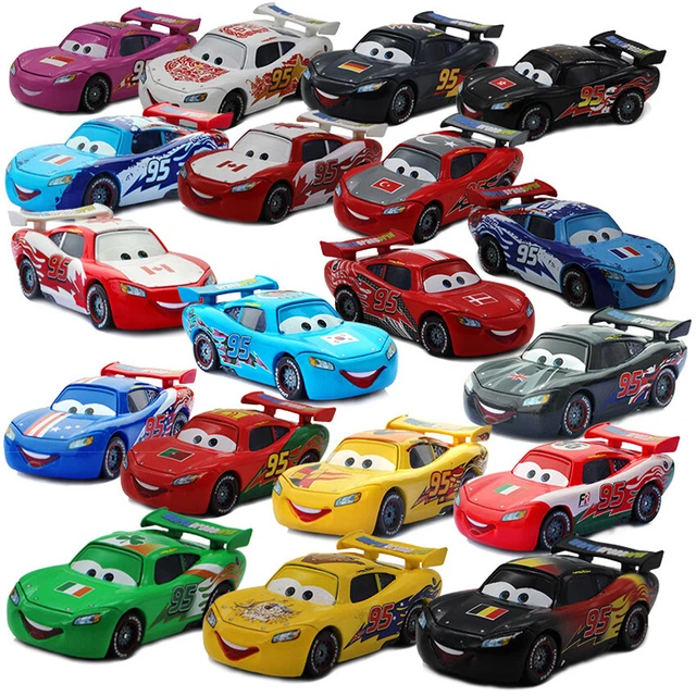 McQueen Diecast National Maikun Disney Cartoon Pixar Cars Birthday 1:55 Toy