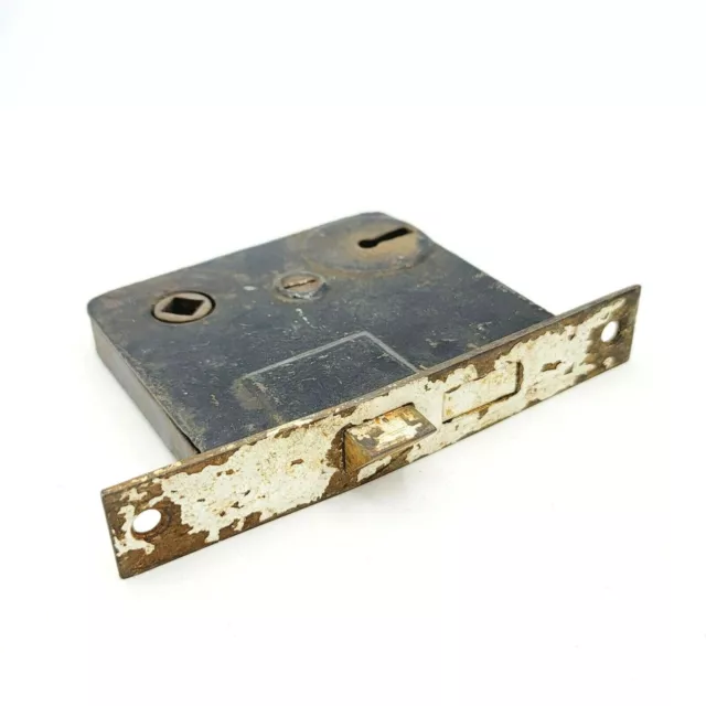 Vintage Cast Iron Door Mortise Lock Salvage Hardware  B120