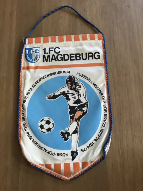 1 fc magdeburg wimpel/Pennant/Fanion 🔵⚪️🛠⚪️🔵