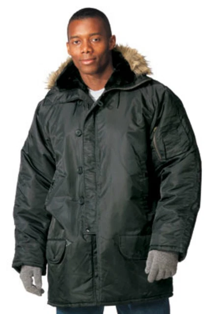 Veste N 3B pour adulte, vert moyen, parka pour grands froids