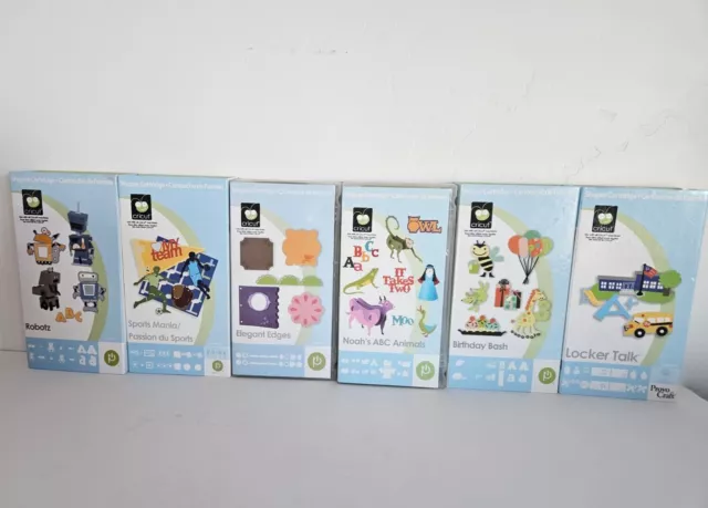 Cricut Lot of 6 Font Cartridges  Letters Sets- All Complete Link Status ????