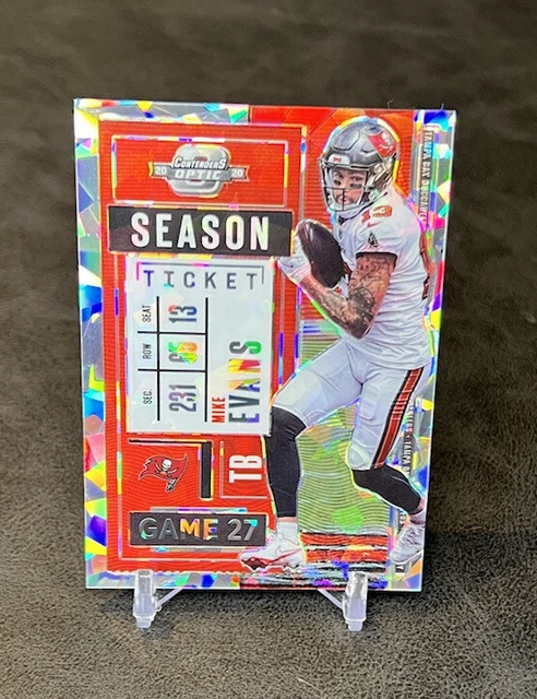 Mike Evans 2020 Panini Contenders Optic Season Ticket Cracked Ice /22
