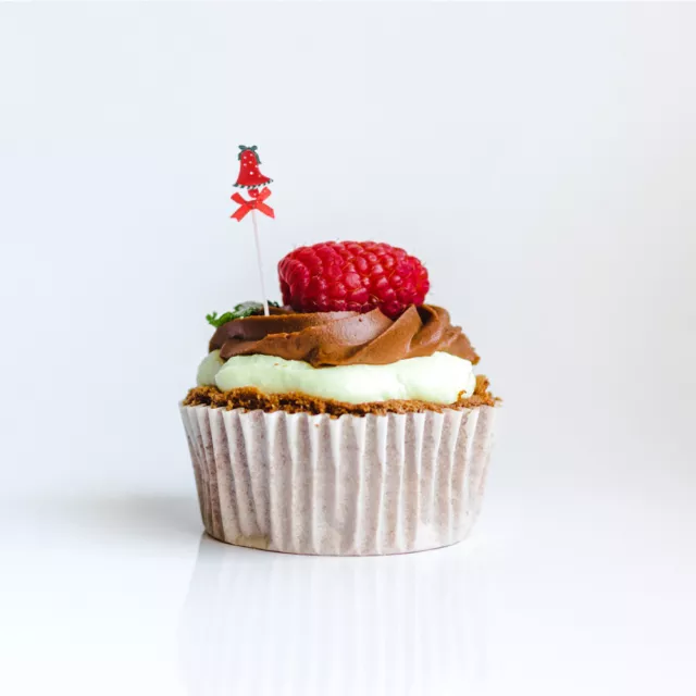 10 Pcs Christmas Cupcake Decorations Holiday Food Picks Top Hat
