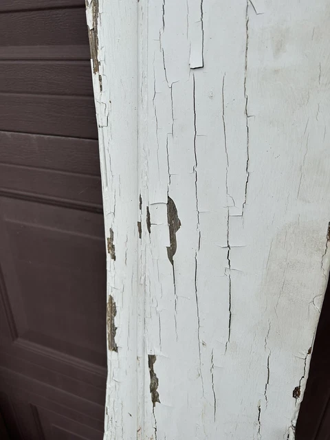 Antique Vintage Carved Wood Entry Door 9