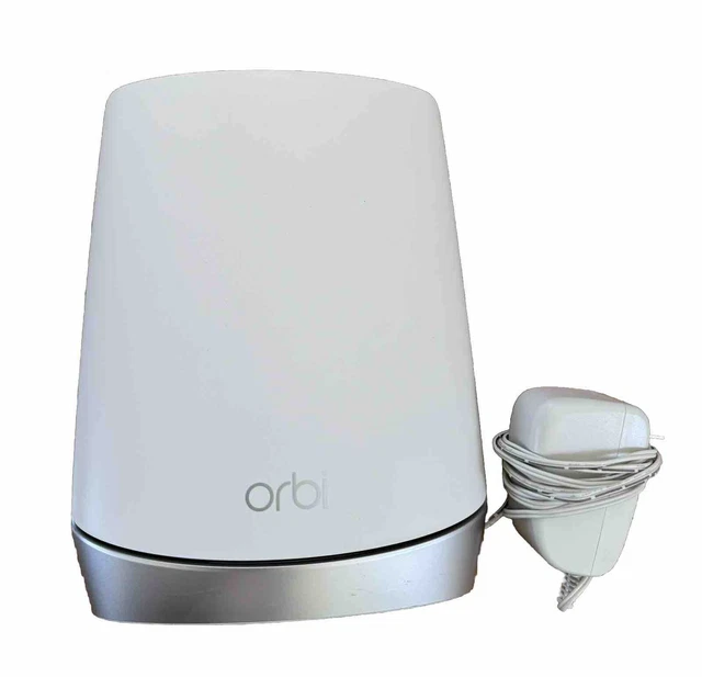 Pack Netgear Orbi RBR750 Routeur + RBS750 Satellite – WiFi Maillé Tribande Blanc, Occasion