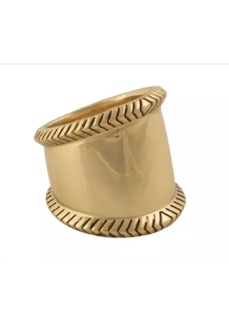 New With Tags House of Harlow Gold Knifed Detail Ring