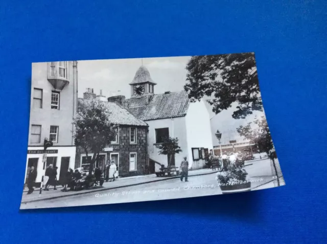 Quality Street And Council Chambers, North Berwick (Rp) Postcard- Freepost Uk