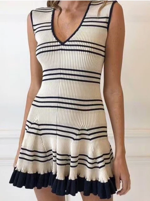 Shoulder Alice Mccall Stripe Dress ALICE MCCALL FRENCHIE Dress Size AU 10/  US BNWT Sleeveless Mini