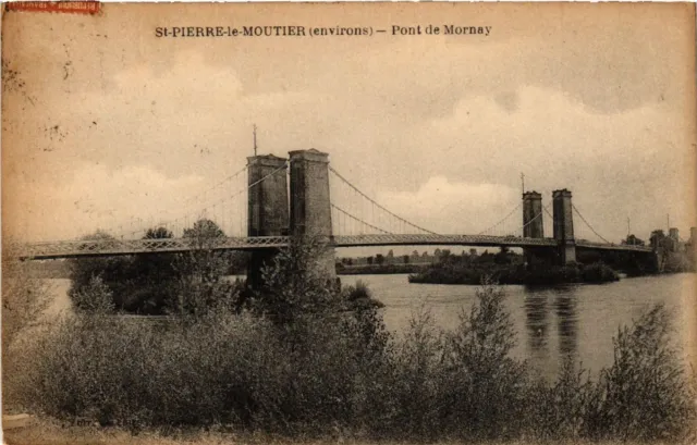 CPA St-PIERRE-le-MOUTIER (Env. - Pont de Mornay (457284)