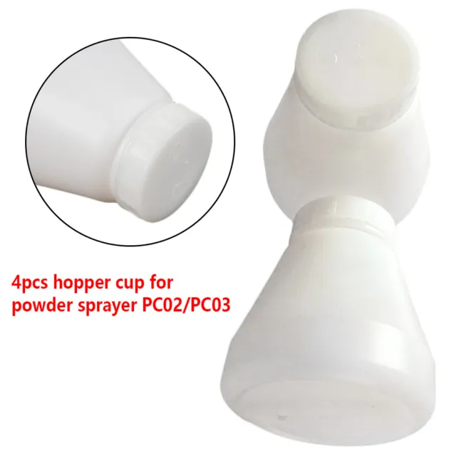 4Pcs/Set Durable Bottles Hopper Cup For Powder Coating System Sprayer Pc02/Pc03