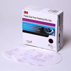3M™ 30768 Purple Finishing Film Hookit™ Disc Dust-Free, 6 in, P1200, 50/box