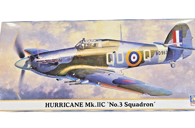 HASEGAWA HAWKER HURRICANE Mk.IIC No.3 Squadron Model Kit 00620 Boxed. £ ...