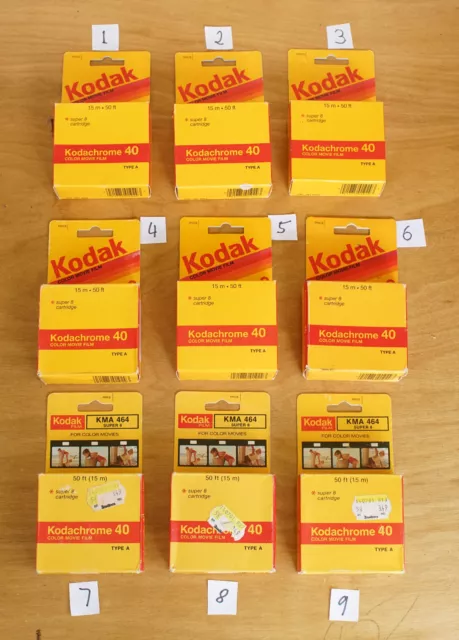 Kodachrome 40 Movie Film Cartridge Super 8 8mm Movie Cameras Sealed Expired 3