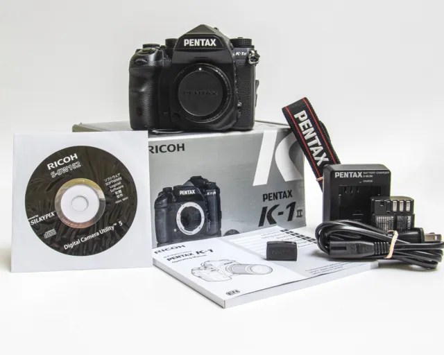 Pentax K-1 MarkII 36.4MP Digital SLR Camera - Black (Body Only). Excellent