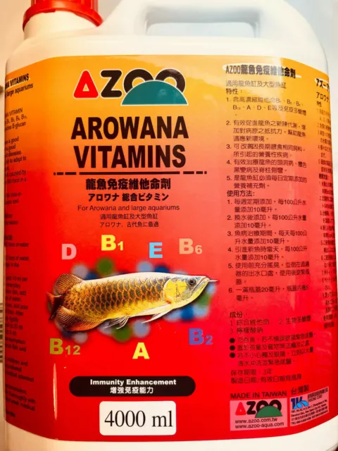 4000 ML AZOO AROWANA VITAMINS for AROWANAS