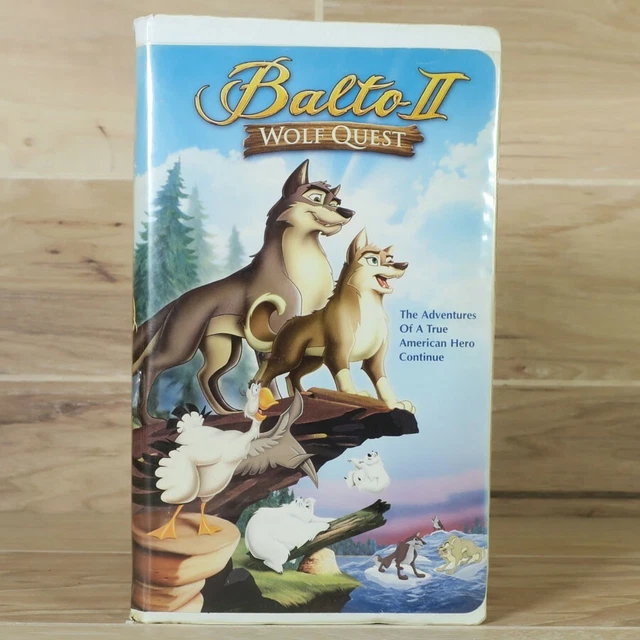 BALTO II 2 Wolf Quest VHS 2000 Anime Movie Clamshell David Carradine ...