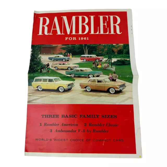 RAMBLER for 1961 orig American Motors Advertising Brochure