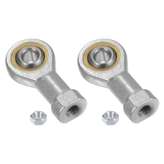 2pcs SI6T/K 6mm Rod End Bearing M6x1.0 Female Right Hand Thread, Cast Iron