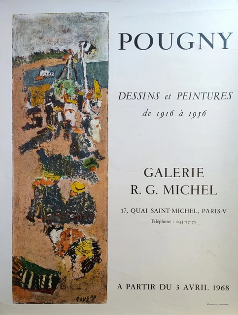 Affiche D'exposition Jean-Claude Bédard, Galerie Franka Berndt Paris 1987, Art Contemporain