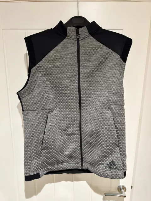 Adidas Golf Top Sleeveless Gillette Vest Grey Large