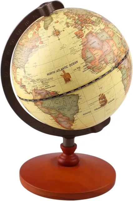 Globe terrestre vintage en carton, 1967
