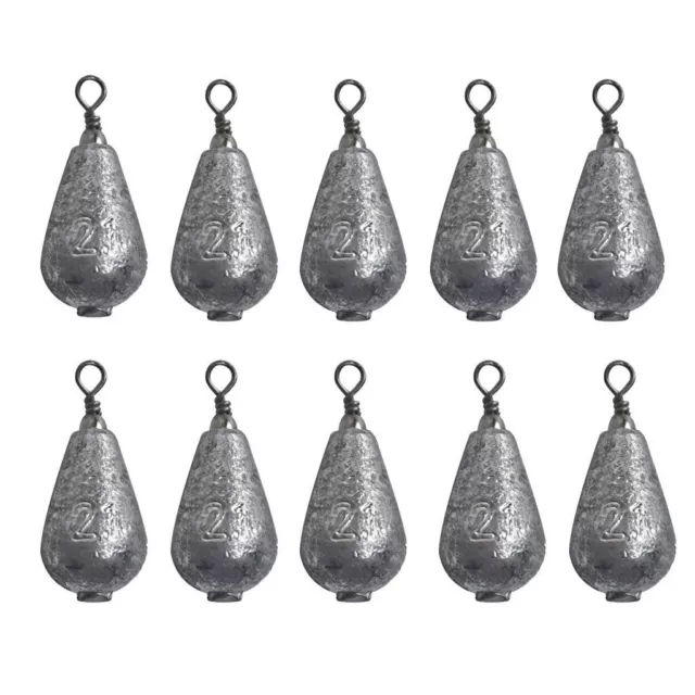 Fishing Sinkers Weights Pear Bomb Tackle Bait Snapper Leads Bulk Packs