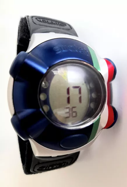 Swatch : Numérique " Vague " Spécial " Italia " YQS1003 Neuf / Top Rareté 3