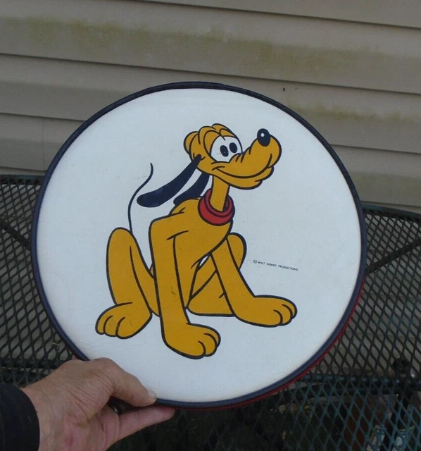 Vintage Mid Century Disney Pluto  Vinyl Foot Stool Ottoman
