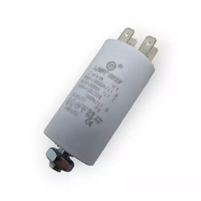 Condensateur 2Uf Mf A Vis Ø 8 Mm