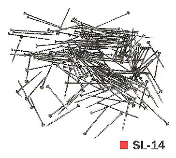 PECO SL-14 Chiodini bruniti per fissaggio dei binari (lunghezza 14 mm)