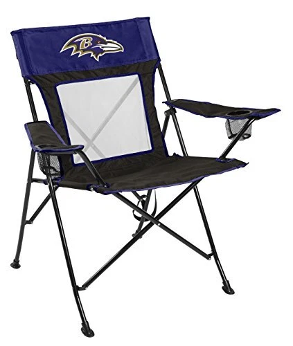 Rawlings NFL Game Changer Large Folding Tailgating and Camping Chair, with Ca...