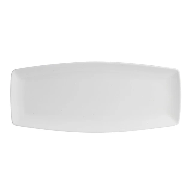 Folio 6940E660 Parliament Alpha-Ceram 14" x 6" Oblong Tray - 12 / CS