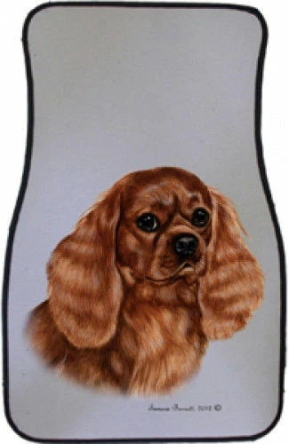 Ruby Cavalier King Charles Spaniel Car Floor Mats Pair (TB) 36118