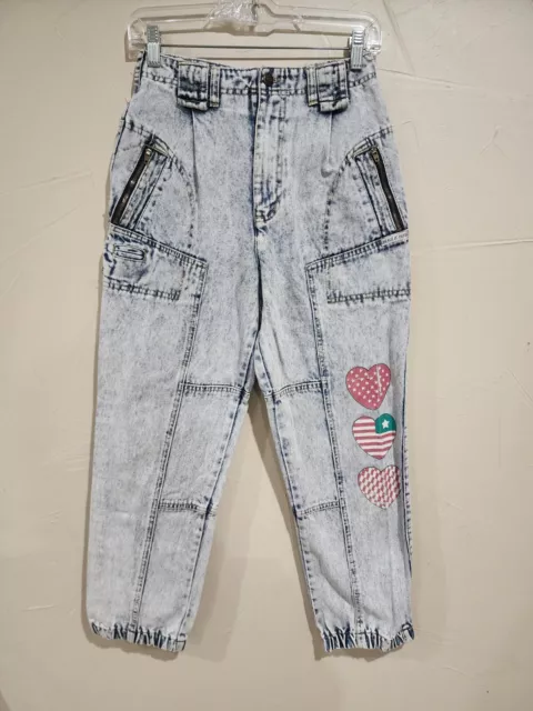 Vintage 80s 90s Bugle Boy Jeans Pleated Waist Light Denim Funky Mom Pants Sz 14.