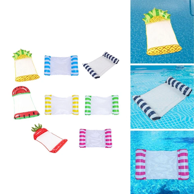 KONTONTY Lot De 4 Bouées Gonflables Sucettes Beignet Piscine - Jouets Gonflables Géants Été, PVC Résistant