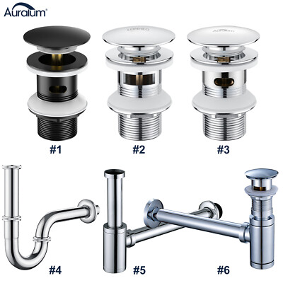 POP UP scadenza scadenza Valvola Set Con Overflow SIFONE SIFONE LAVANDINO SCARICO 
