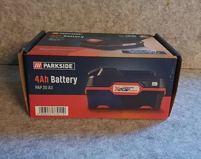 PARKSIDE 20V 4AH Cordless Battery Compatible With Tools X 20v Team Series  £23.96 - PicClick UK