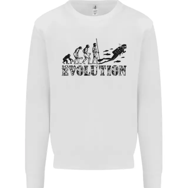 Evolution of a Scuba Diver Diving Funny Kids Sweatshirt Jumper