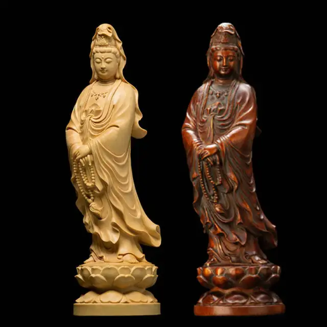 Carved Wooden Buddha Statue